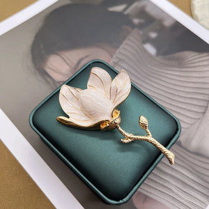 Flower Brooches Enamel Alloy Pins Women's Accessories