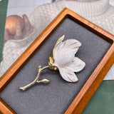 Flower Brooches Enamel Alloy Pins Women's Accessories