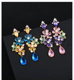 Butterfly Zircon Earrings 925 Silver Wedding Fine Jewelry