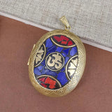 Flower Oval Round Love Heart Photo Locket Charm Pendants Jewelry Making