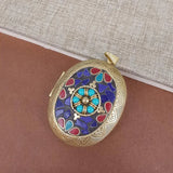 Flower Oval Round Love Heart Photo Locket Charm Pendants Jewelry Making