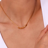 Pearl Puppy Smiley Face Necklace for Women