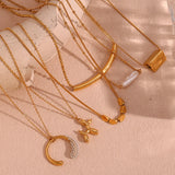 Pearl Puppy Smiley Face Necklace for Women