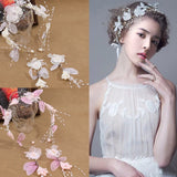 Bridal Flower Headband with Earrings