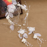 Bridal Flower Headband with Earrings