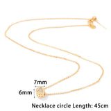 26 Letters Micro Charm Necklaces Adjustable Chain Necklace Women
