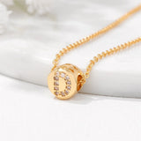 26 Letters Micro Charm Necklaces Adjustable Chain Necklace Women