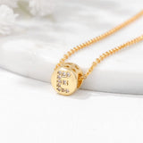 26 Letters Micro Charm Necklaces Adjustable Chain Necklace Women