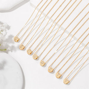26 Letters Micro Charm Necklaces Adjustable Chain Necklace Women