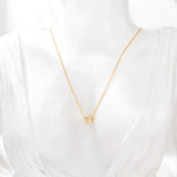 26 Letters Micro Charm Necklaces Adjustable Chain Necklace Women