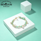 Gold-Plated Freshwater Pearl Chain Jewelry Necklace Gift for Women