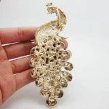 Green Crystal Rhinestone Brooch Charm Ladies Party Accessories