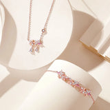 Rhinestone Flower Hand Chain Bracelet