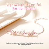 Rhinestone Flower Hand Chain Bracelet