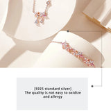 Rhinestone Flower Hand Chain Bracelet