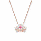 Heart Crown Necklace High Heartbeat Pendant Chain For Clavicle Jewelry