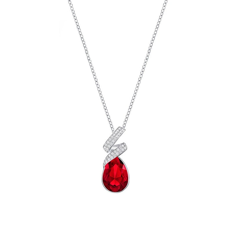 Rain Drop Shape Crystal Necklace for Women Pendant