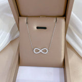 Hollow Infinite Zircon Pendant Necklace for Women