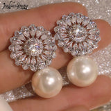 Zircon Bridal Wedding Earrings for Women