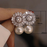 Zircon Bridal Wedding Earrings for Women