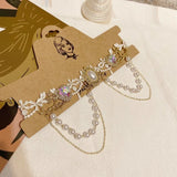 Baroque Lace Flower Heart Crystal Choker Necklace Women Girls