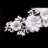 Lace Ribbon Flower Headband Tiaras Women Hair Jewelry
