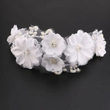 Lace Ribbon Flower Headband Tiaras Women Hair Jewelry