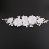 Lace Ribbon Flower Headband Tiaras Women Hair Jewelry