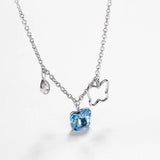 Butterfly Pendant 925 Silver Necklace Crystals from Austria