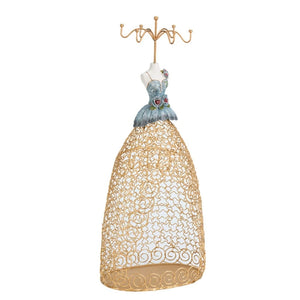 Princess Grid Earring Display Rack Mannequin Jewelry Stand