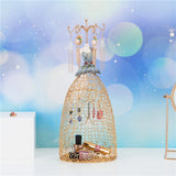 Princess Grid Earring Display Rack Mannequin Jewelry Stand