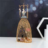 Princess Grid Earring Display Rack Mannequin Jewelry Stand