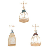 Princess Grid Earring Display Rack Mannequin Jewelry Stand