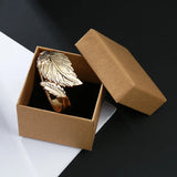Leaf Charm Open Bracelet for Women Cuff Bangles