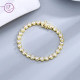925 Sterling Silver Zircon Bracelet for Women