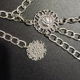 Metal Belts For Women Vintage Pin Buckle Waistband Body Chain Waist