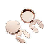 Round Mens Cufflinks for Shirt Business Dress Wedding