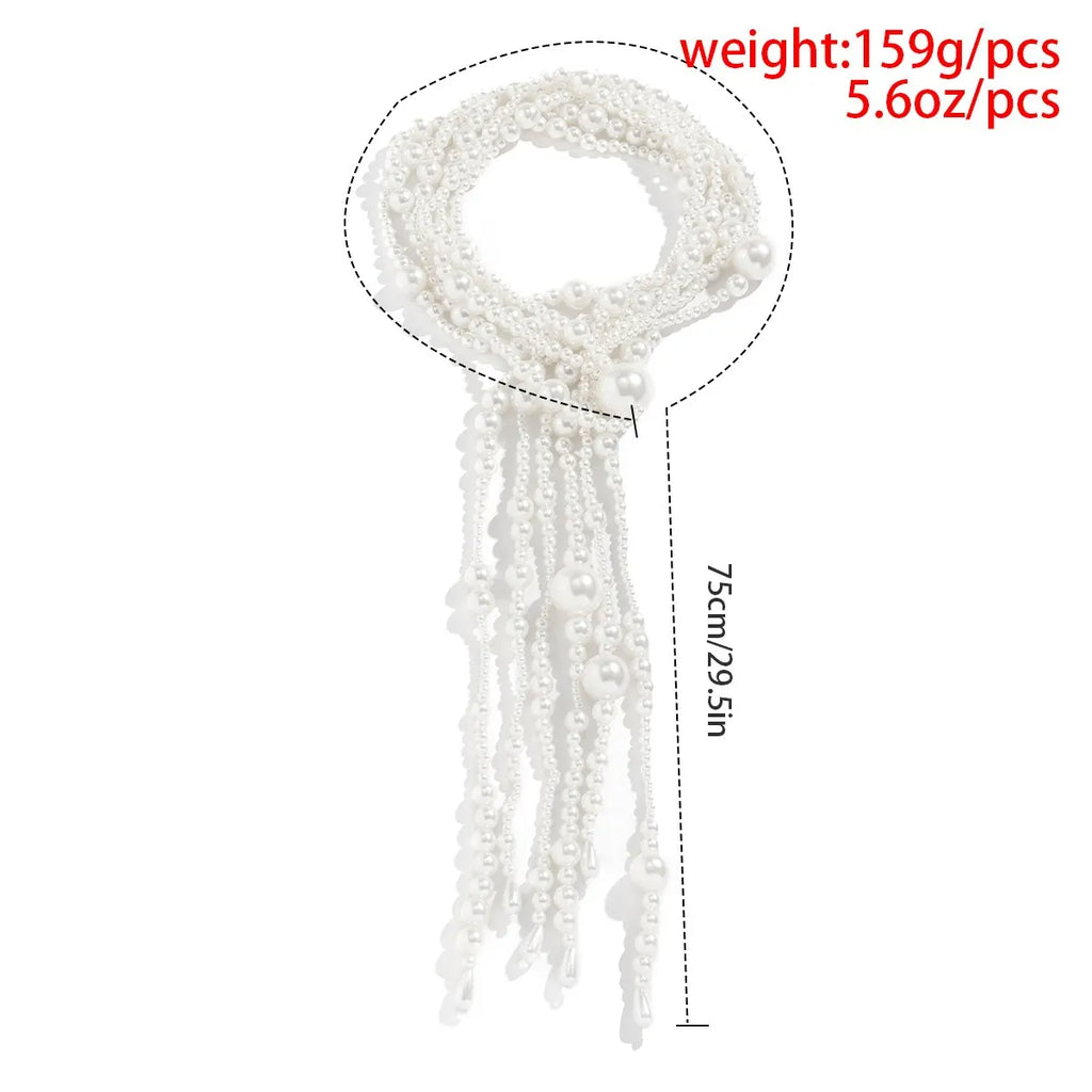 Vintage Tassel Beads Choker Necklace