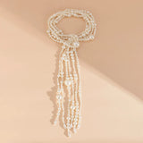 Vintage Tassel Beads Choker Necklace