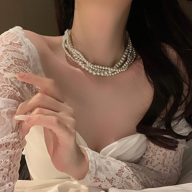 Vintage Pearl Necklace for Women