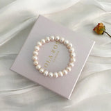 Natural Fresh Water Grey Pearl Adjustable Pendant Bracelet