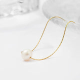 Freshwater Pearl Stainless Steel Chain Necklace for Women Girls