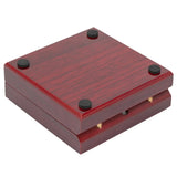 LED Light Necklace Plush Tray Wood Jewelry Storage Box