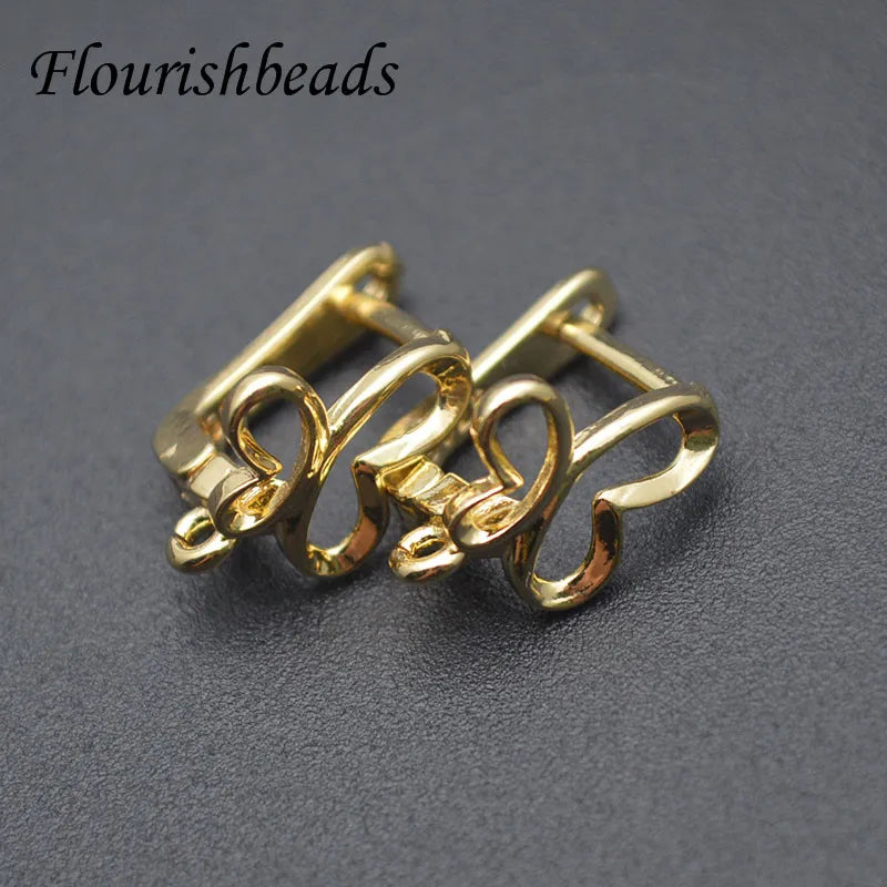 Nickel Silver Butterfly Earring Hooks DIY Jewelry Making 30pcs/lot