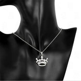 Noble Crown CZ Pendant Necklace 925 Sterling Silver