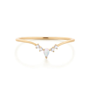 Opal Crystals Rings 925 Sterling Silver Wedding Statement Jewelry