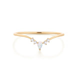 Opal Crystals Rings 925 Sterling Silver Wedding Statement Jewelry