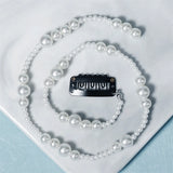 Pearl Braided Chain Hairpin Tassel Hair Clip for Women