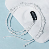 Pearl Braided Chain Hairpin Tassel Hair Clip for Women