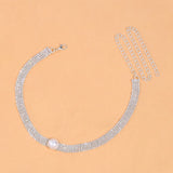 Pearl Necklace Natural Crystal Collar Chains Short Choker Necklace